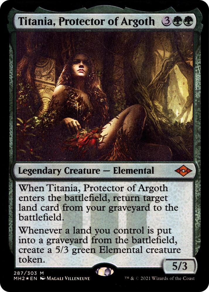 Titania, Protector of Argoth (Foil Etched) [Modern Horizons 2]