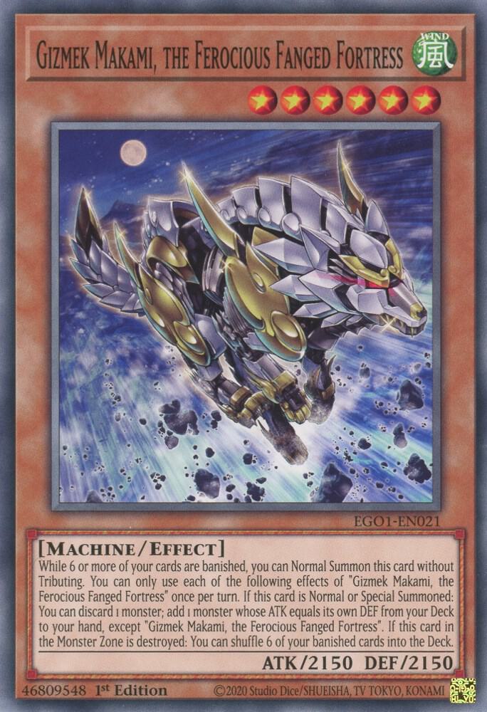 Gizmek Makami, the Ferocious Fanged Fortress [EGO1-EN021] Common