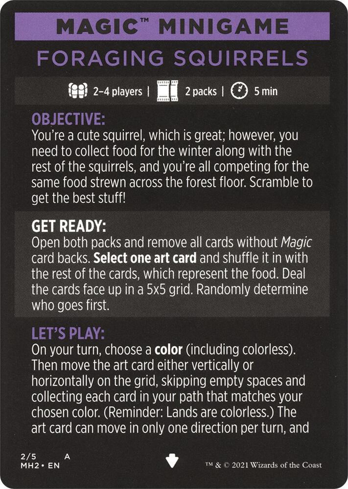 Foraging Squirrels (Magic Minigame) [Modern Horizons 2 Minigame]