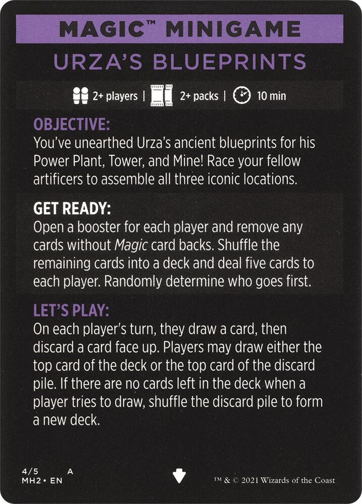 Urza's Blueprints (Magic Minigame) [Modern Horizons 2 Minigame]