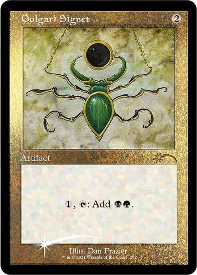 Golgari Signet (Retro) (Foil Etched) [Secret Lair Drop Series]