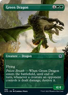 Green Dragon (Borderless Alternate Art) [Dungeons & Dragons: Adventures in the Forgotten Realms]