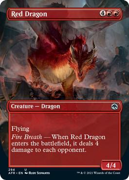 Red Dragon (Borderless Alternate Art) [Dungeons & Dragons: Adventures in the Forgotten Realms]