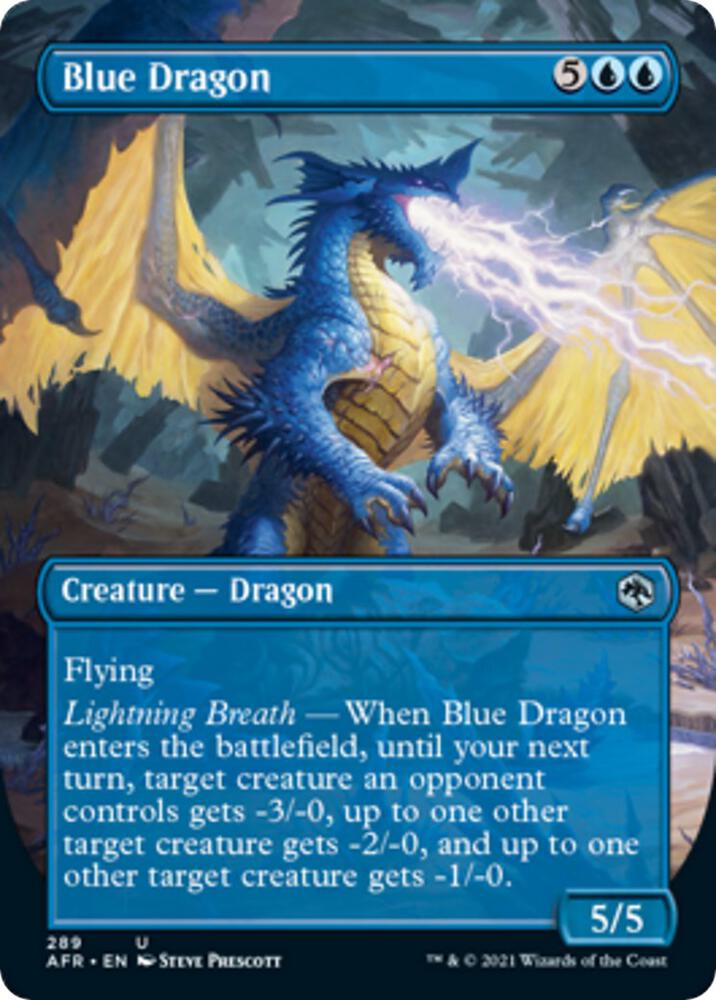 Blue Dragon (Borderless Alternate Art) [Dungeons & Dragons: Adventures in the Forgotten Realms]