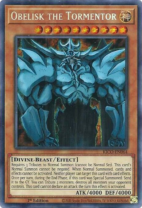 Obelisk the Tormentor (Secret Pharaoh's Rare) [KICO-EN064] Secret Pharaoh's Rare