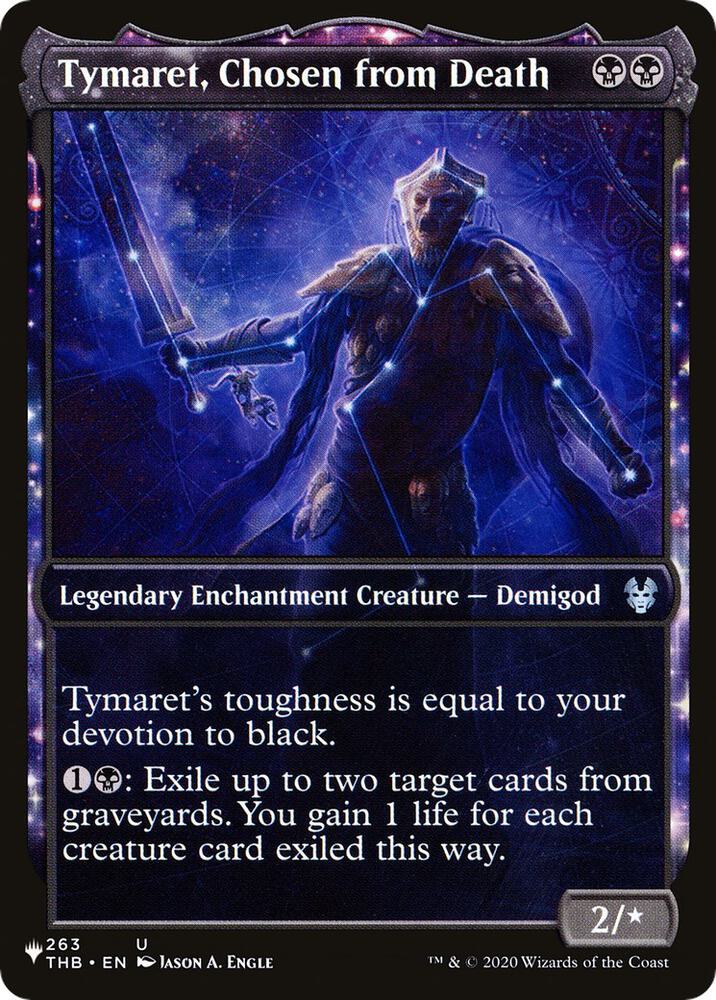 Tymaret, Chosen from Death [The List]