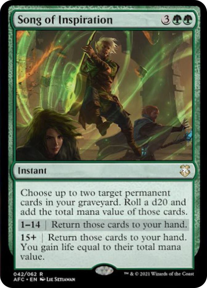 Song of Inspiration [Dungeons & Dragons: Adventures in the Forgotten Realms Commander]