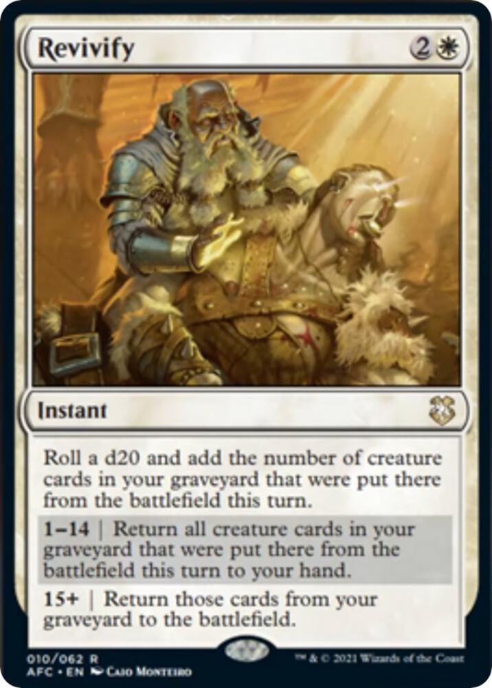 Revivify [Dungeons & Dragons: Adventures in the Forgotten Realms Commander]