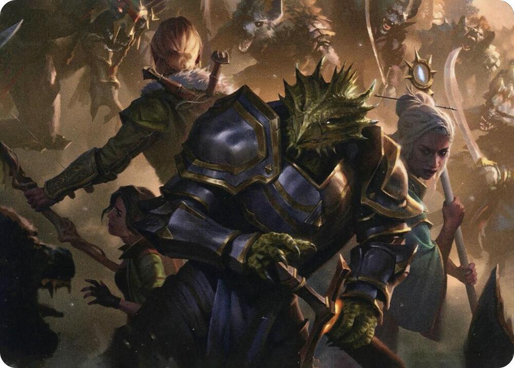You Come to the Gnoll Camp Art Card [Dungeons & Dragons: Adventures in the Forgotten Realms Art Series]