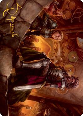 Veteran Dungeoneer Art Card (Gold-Stamped Signature) [Dungeons & Dragons: Adventures in the Forgotten Realms Art Series]