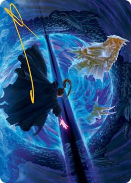 Bar the Gate Art Card (Gold-Stamped Signature) [Dungeons & Dragons: Adventures in the Forgotten Realms Art Series]