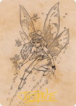 Pixie Guide (Showcase) Art Card (Gold-Stamped Signature) [Dungeons & Dragons: Adventures in the Forgotten Realms Art Series]