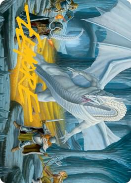 Cave of the Frost Dragon Art Card (Gold-Stamped Signature) [Dungeons & Dragons: Adventures in the Forgotten Realms Art Series]