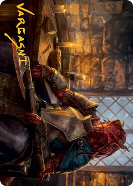 Jaded Sell-Sword Art Card (Gold-Stamped Signature) [Dungeons & Dragons: Adventures in the Forgotten Realms Art Series]