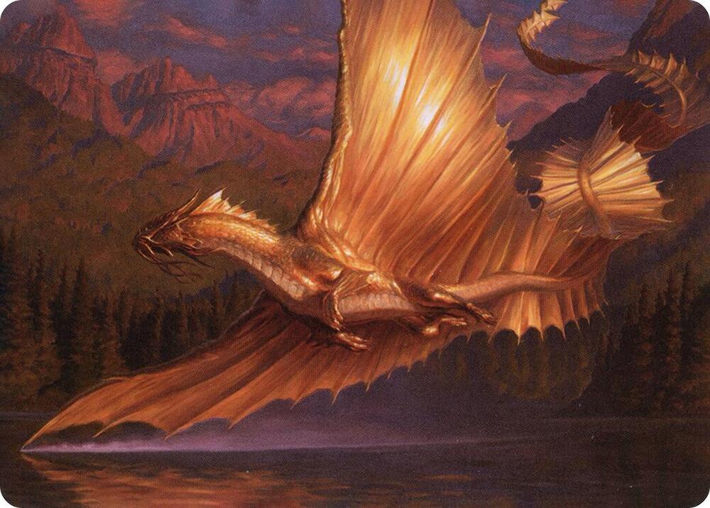 Adult Gold Dragon Art Card [Dungeons & Dragons: Adventures in the Forgotten Realms Art Series]