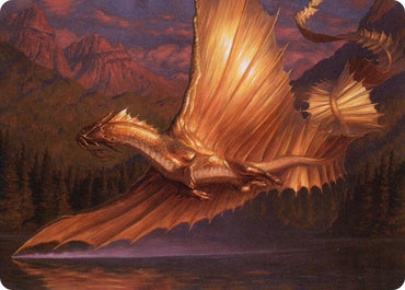 Adult Gold Dragon Art Card [Dungeons & Dragons: Adventures in the Forgotten Realms Art Series]