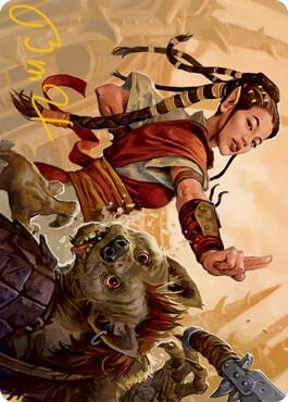 Half-Elf Monk Art Card (Gold-Stamped Signature) [Dungeons & Dragons: Adventures in the Forgotten Realms Art Series]