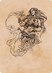 Djinni Windseer (Showcase) Art Card [Dungeons & Dragons: Adventures in the Forgotten Realms Art Series]