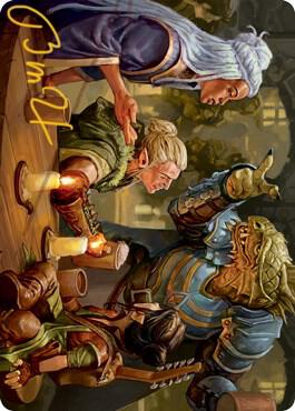 You Meet in a Tavern Art Card (Gold-Stamped Signature) [Dungeons & Dragons: Adventures in the Forgotten Realms Art Series]
