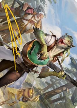 Wandering Troubadour Art Card (Gold-Stamped Signature) [Dungeons & Dragons: Adventures in the Forgotten Realms Art Series]