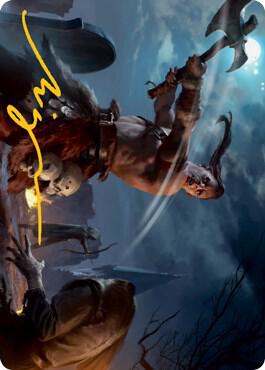 Critical Hit Art Card (Gold-Stamped Signature) [Dungeons & Dragons: Adventures in the Forgotten Realms Art Series]