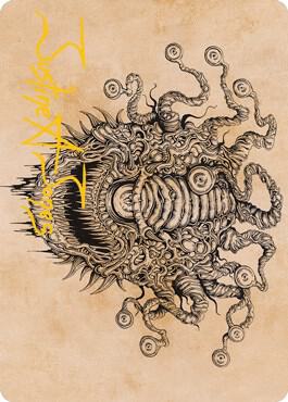 Baleful Beholder (Showcase) Art Card (Gold-Stamped Signature) [Dungeons & Dragons: Adventures in the Forgotten Realms Art Series]