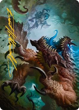 Basilisk Art Card (Gold-Stamped Signature) [Dungeons & Dragons: Adventures in the Forgotten Realms Art Series]