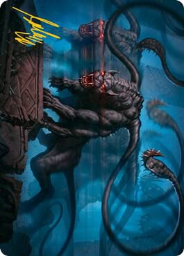 Displacer Beast Art Card (Gold-Stamped Signature) [Dungeons & Dragons: Adventures in the Forgotten Realms Art Series]