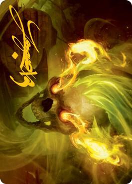 Flameskull Art Card (Gold-Stamped Signature) [Dungeons & Dragons: Adventures in the Forgotten Realms Art Series]
