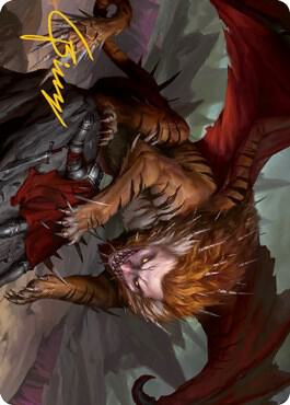 Manticore Art Card (Gold-Stamped Signature) [Dungeons & Dragons: Adventures in the Forgotten Realms Art Series]