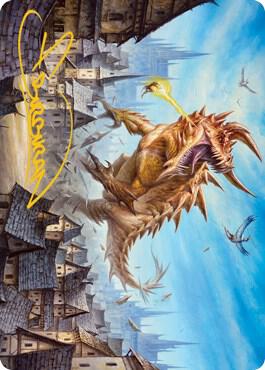Tarrasque Art Card (Gold-Stamped Signature) [Dungeons & Dragons: Adventures in the Forgotten Realms Art Series]