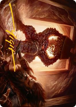 Xorn Art Card (Gold-Stamped Signature) [Dungeons & Dragons: Adventures in the Forgotten Realms Art Series]