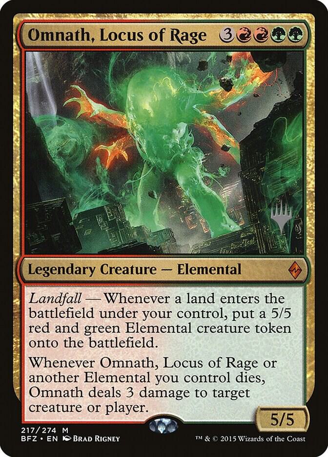 Omnath, Locus of Rage (Promo Pack) [Battle for Zendikar Promos]