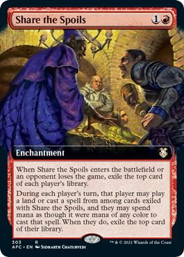 Share the Spoils (Extended Art) [Dungeons & Dragons: Adventures in the Forgotten Realms Commander]
