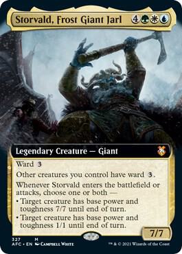 Storvald, Frost Giant Jarl (Extended Art) [Dungeons & Dragons: Adventures in the Forgotten Realms Commander]