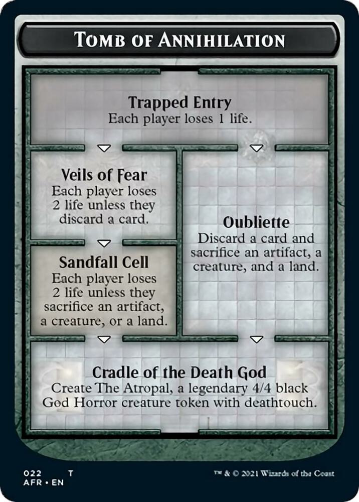 Tomb of Annihilation Token (Oversized) [Oversize Cards]