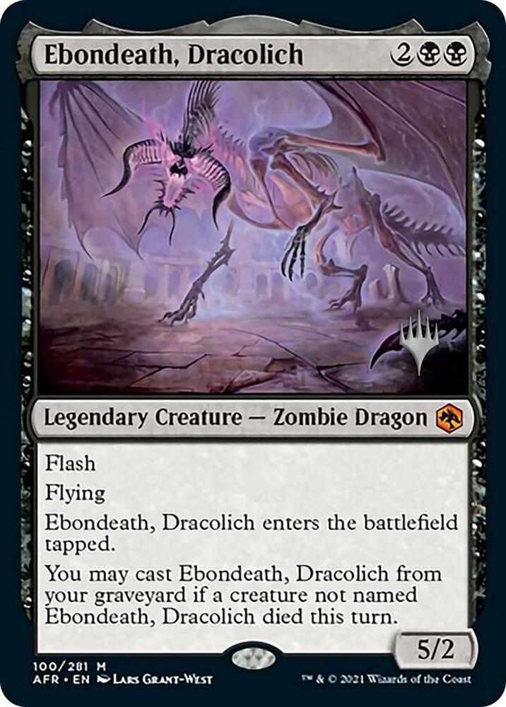Ebondeath, Dracolich (Promo Pack) [Dungeons & Dragons: Adventures in the Forgotten Realms Promos]