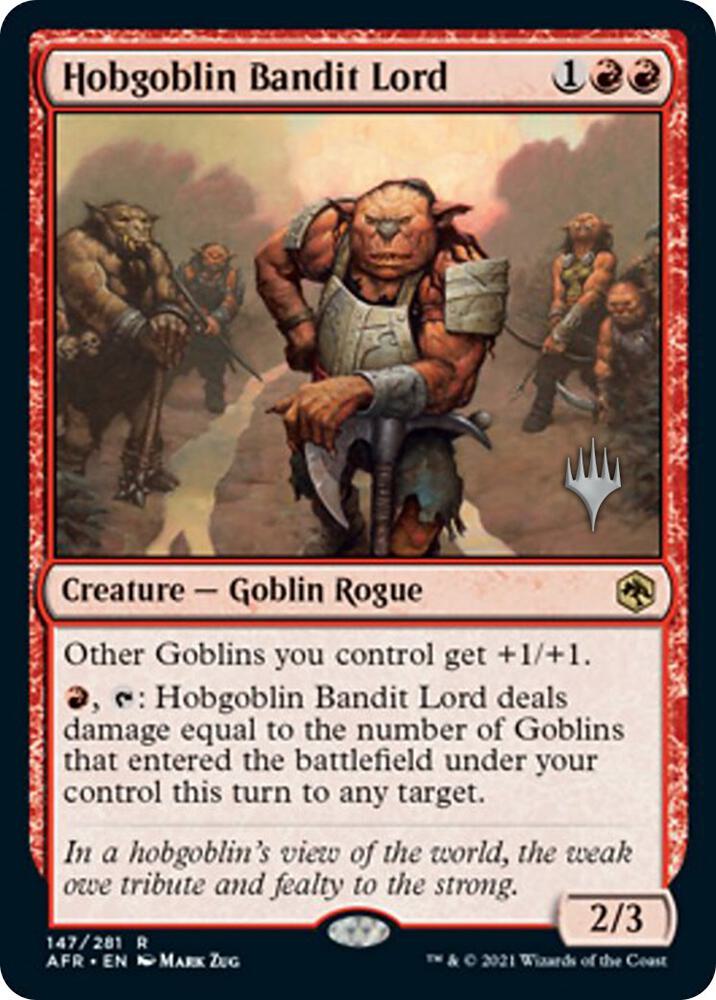 Hobgoblin Bandit Lord (Promo Pack) [Dungeons & Dragons: Adventures in the Forgotten Realms Promos]
