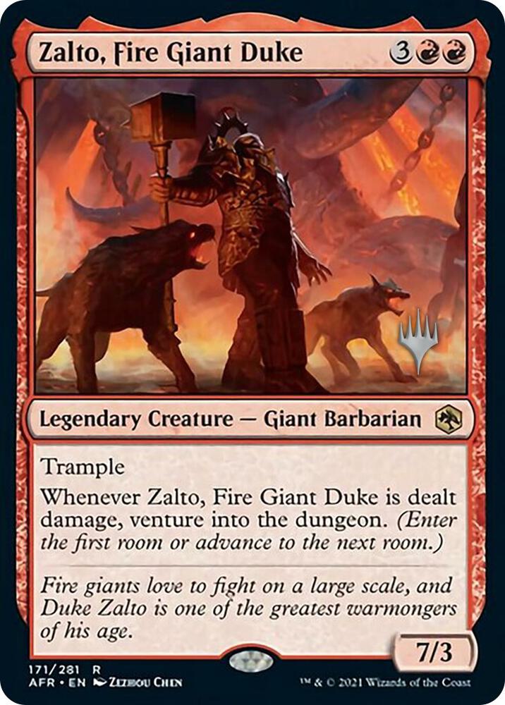 Zalto, Fire Giant Duke (Promo Pack) [Dungeons & Dragons: Adventures in the Forgotten Realms Promos]