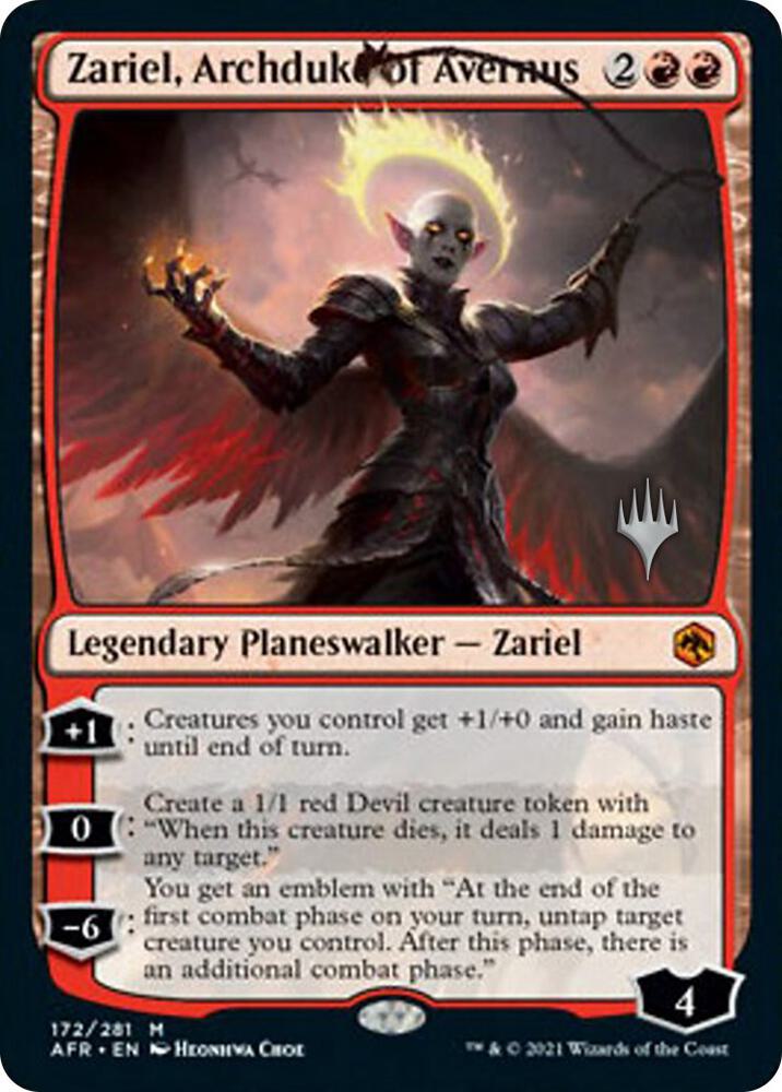 Zariel, Archduke of Avernus (Promo Pack) [Dungeons & Dragons: Adventures in the Forgotten Realms Promos]