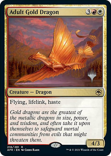 Adult Gold Dragon (Promo Pack) [Dungeons & Dragons: Adventures in the Forgotten Realms Promos]