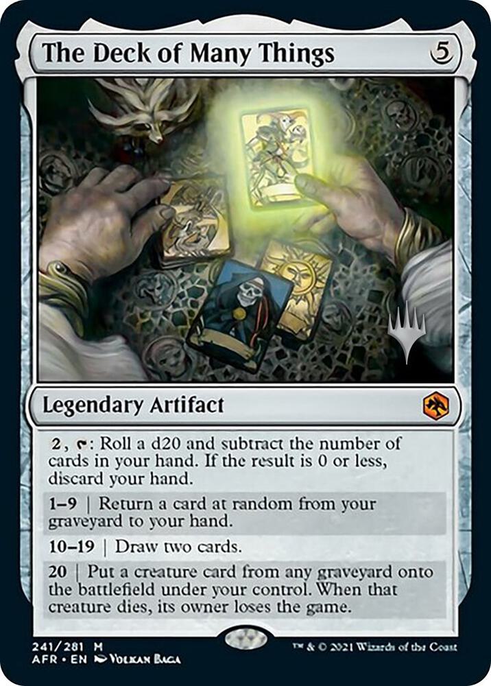 The Deck of Many Things (Promo Pack) [Dungeons & Dragons: Adventures in the Forgotten Realms Promos]