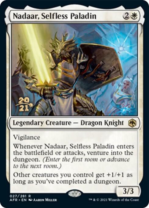 Nadaar, Selfless Paladin [Dungeons & Dragons: Adventures in the Forgotten Realms Prerelease Promos]