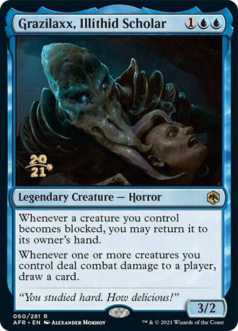 Grazilaxx, Illithid Scholar [Dungeons & Dragons: Adventures in the Forgotten Realms Prerelease Promos]