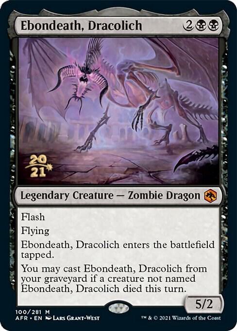 Ebondeath, Dracolich [Dungeons & Dragons: Adventures in the Forgotten Realms Prerelease Promos]