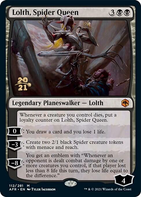 Lolth, Spider Queen [Dungeons & Dragons: Adventures in the Forgotten Realms Prerelease Promos]