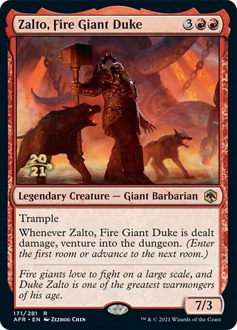 Zalto, Fire Giant Duke [Dungeons & Dragons: Adventures in the Forgotten Realms Prerelease Promos]