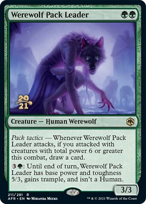 Werewolf Pack Leader [Dungeons & Dragons: Adventures in the Forgotten Realms Prerelease Promos]