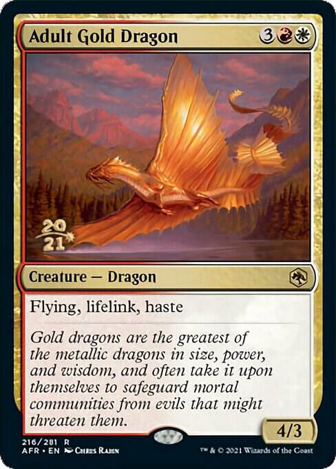 Adult Gold Dragon [Dungeons & Dragons: Adventures in the Forgotten Realms Prerelease Promos]