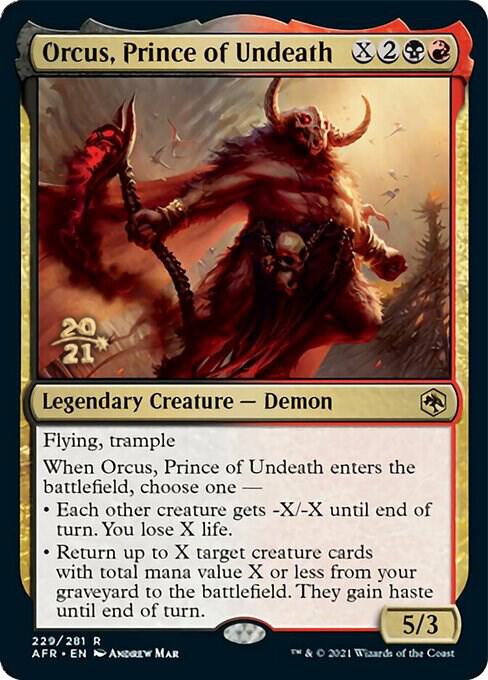 Orcus, Prince of Undeath [Dungeons & Dragons: Adventures in the Forgotten Realms Prerelease Promos]